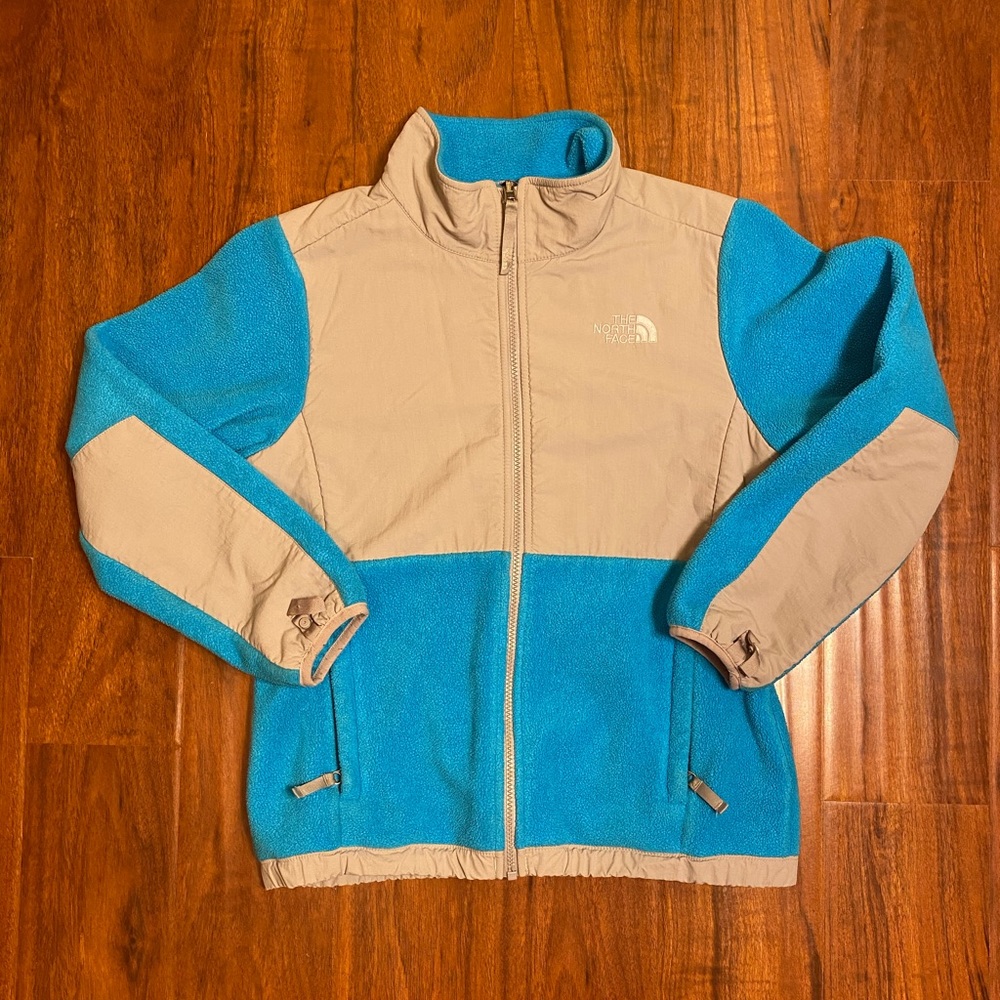 EUC✨ Girl’s Blue & Gray Fleece North Face Denali